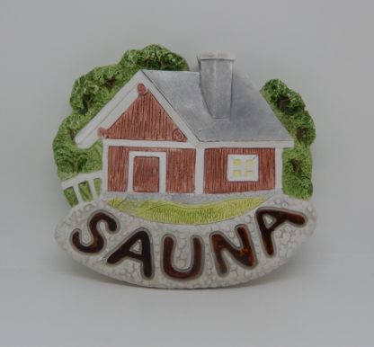 Sauna seinäkoriste, kipsiä