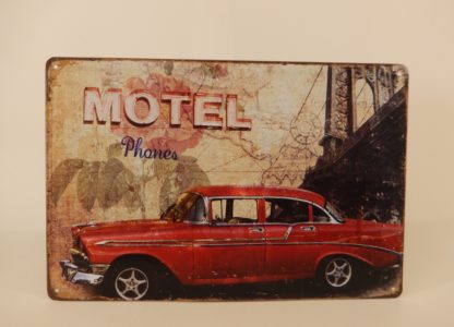 Peltitaulu Motel 20x30cm